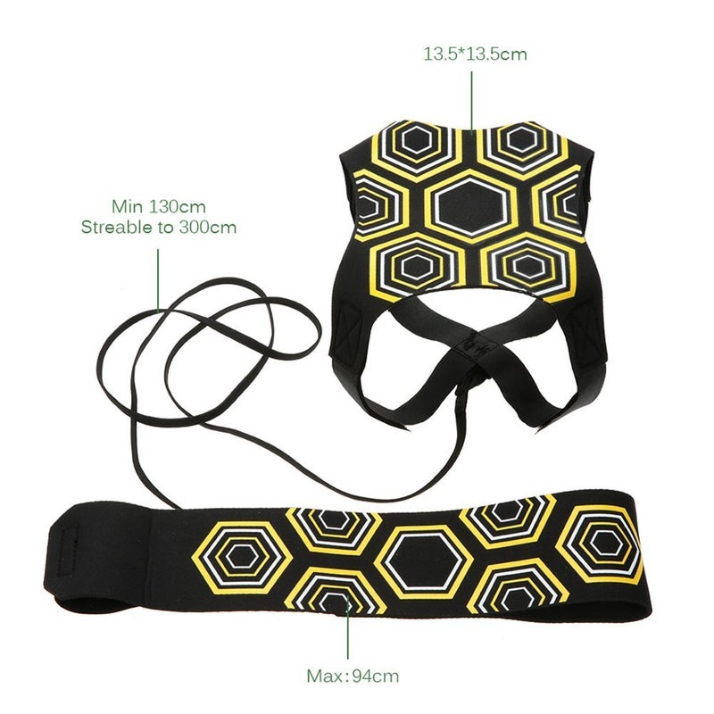 EastyGold Football Kick Trainer Soccer Training Aids Hands Free Throw Sole Practice Equipment with Adjustable Belt Elastic Rope Fits Ball 3, 4,and 5 - Image 4